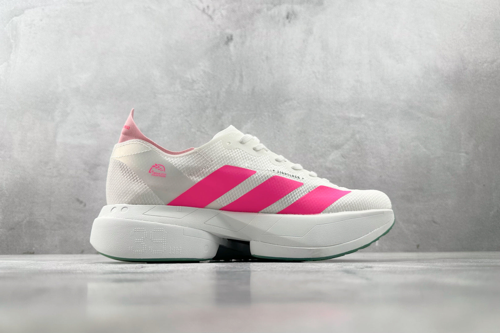 Tênis Running Speed Pro – Adizero | Branco com Rosa