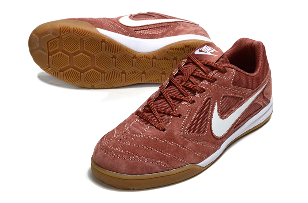 Chuteira Futsal Marrom – Conforto Premium, Controle e Estilo Clássico