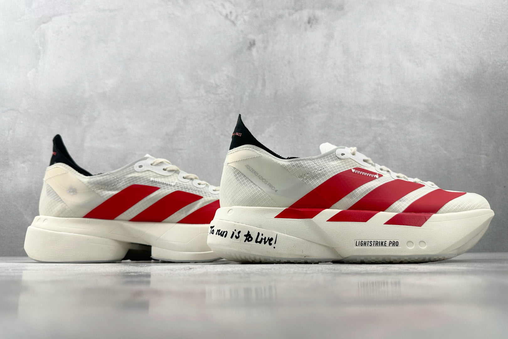 Tênis Running Speed Pro – Adizero | Branco com Vermelho