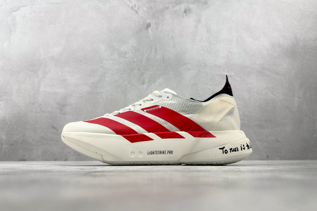 Tênis Running Speed Pro – Adizero | Branco com Vermelho
